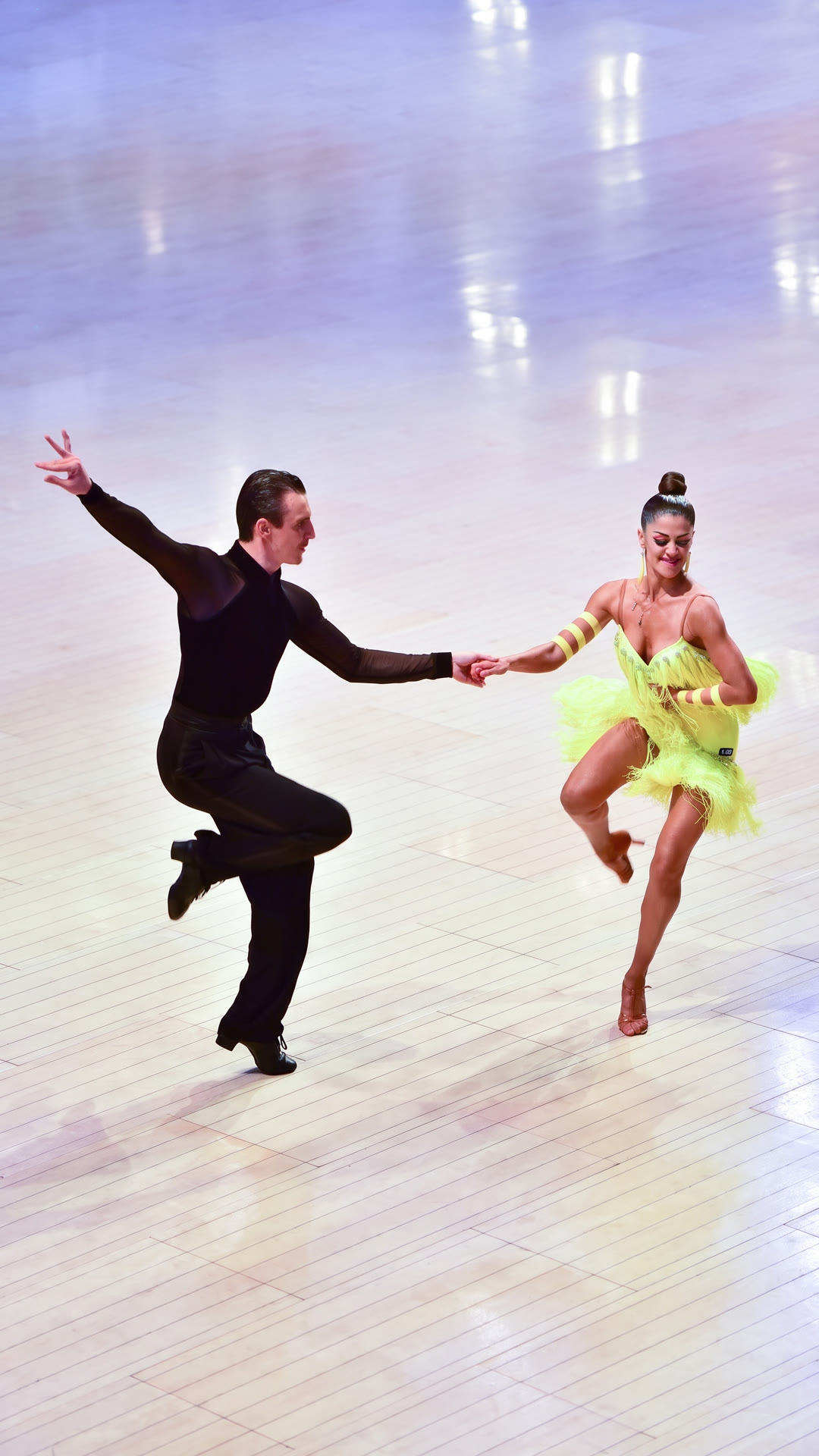 Ballroom couple dancing Jive