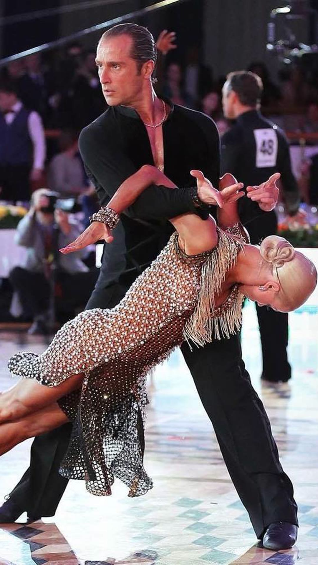 Ballroom couple dancing Paso Doble