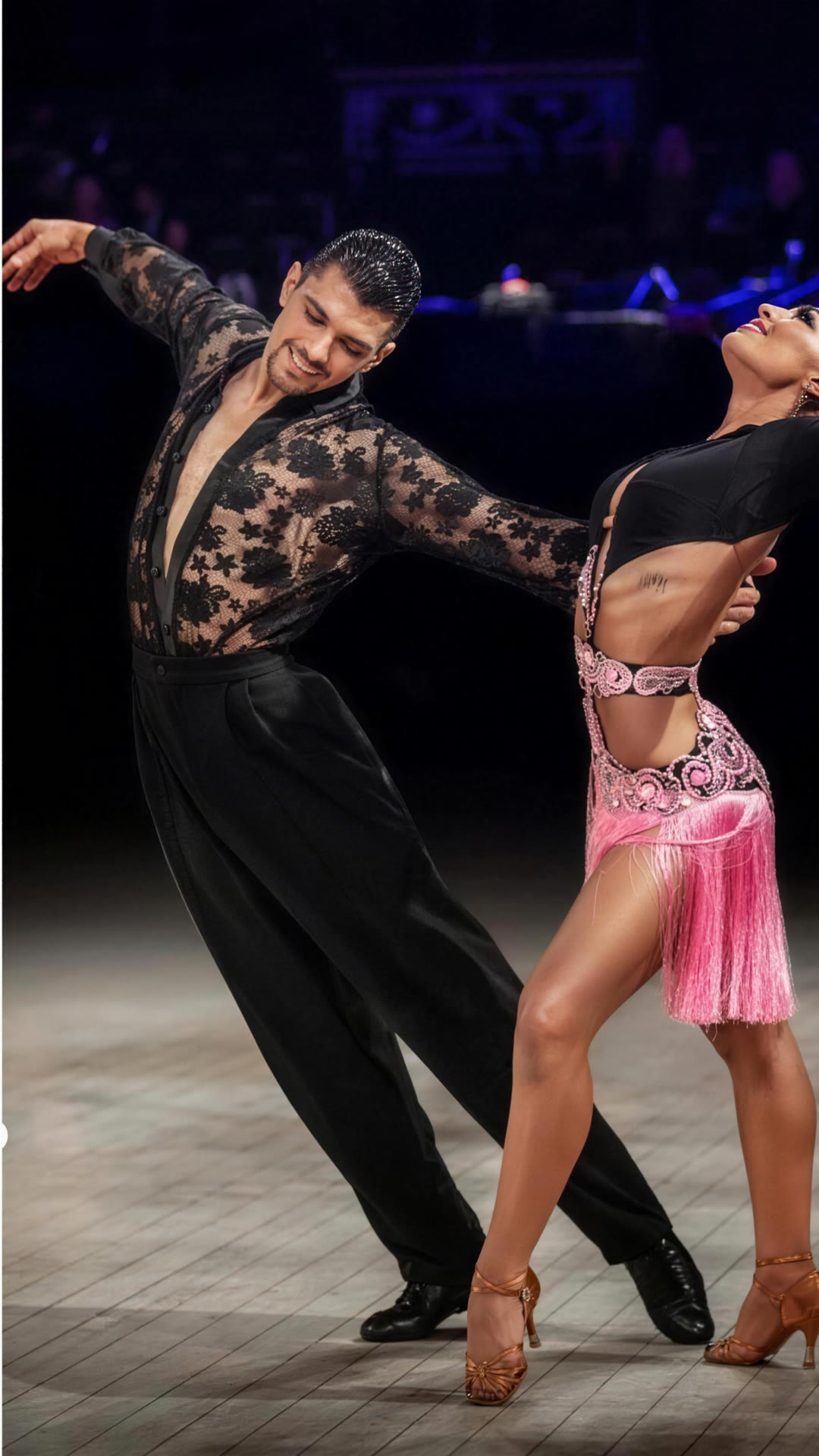 Ballroom couple dancing Rumba